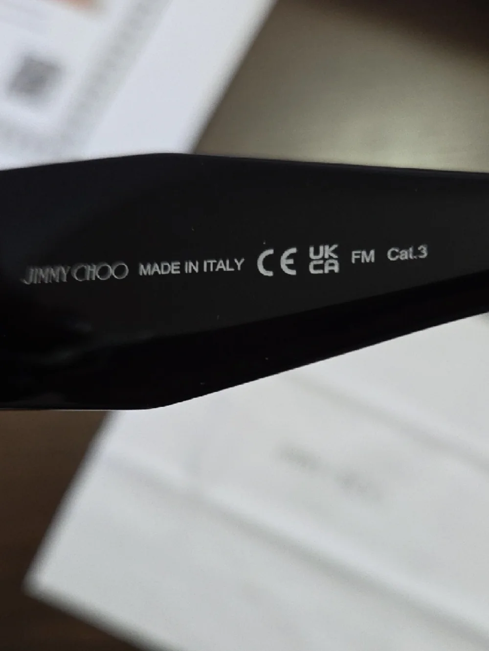 Jimmy Choo Black Sunnies Sunglasses with Dark Lenses Case, Cloth And COA Include - Picture 4 of 11